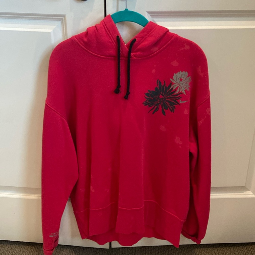 Nike oversized bright pink sweatshirt designer limited edition. Size Small